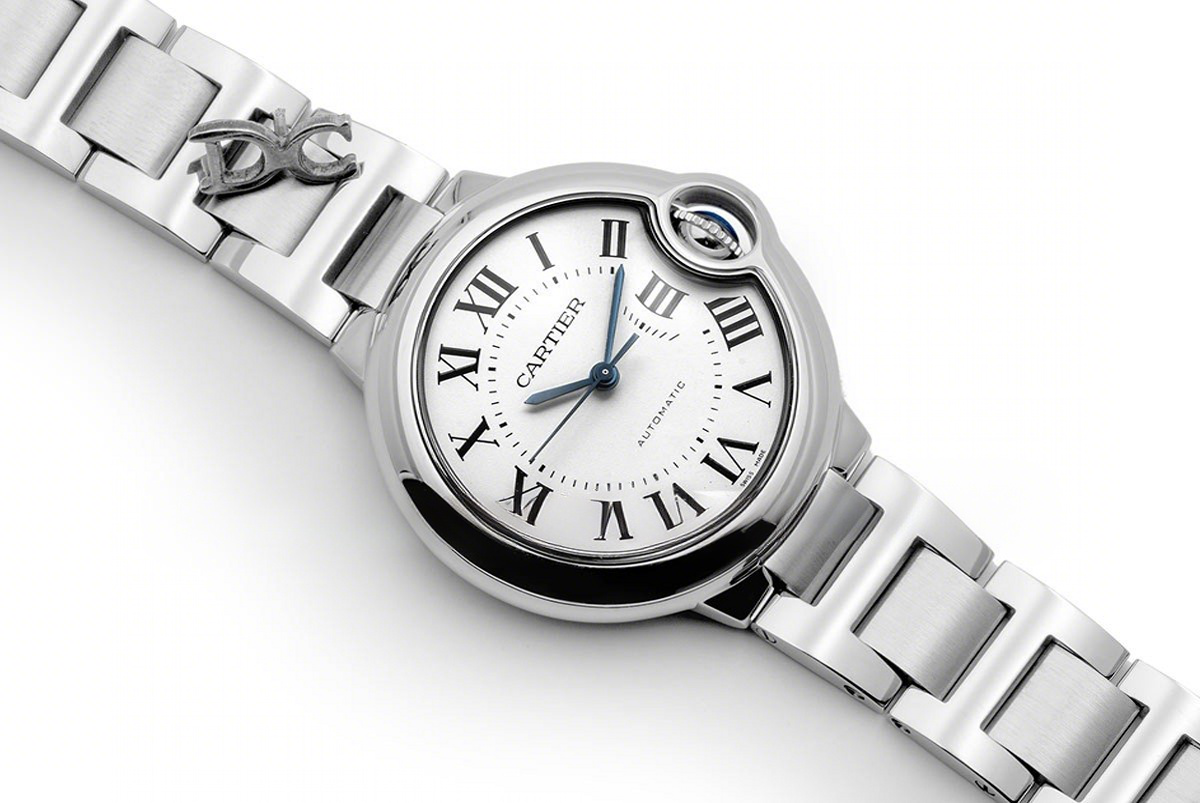 Cartier Ballon Bleu De Cartier 36mm White Dial in Steel-fasswatch