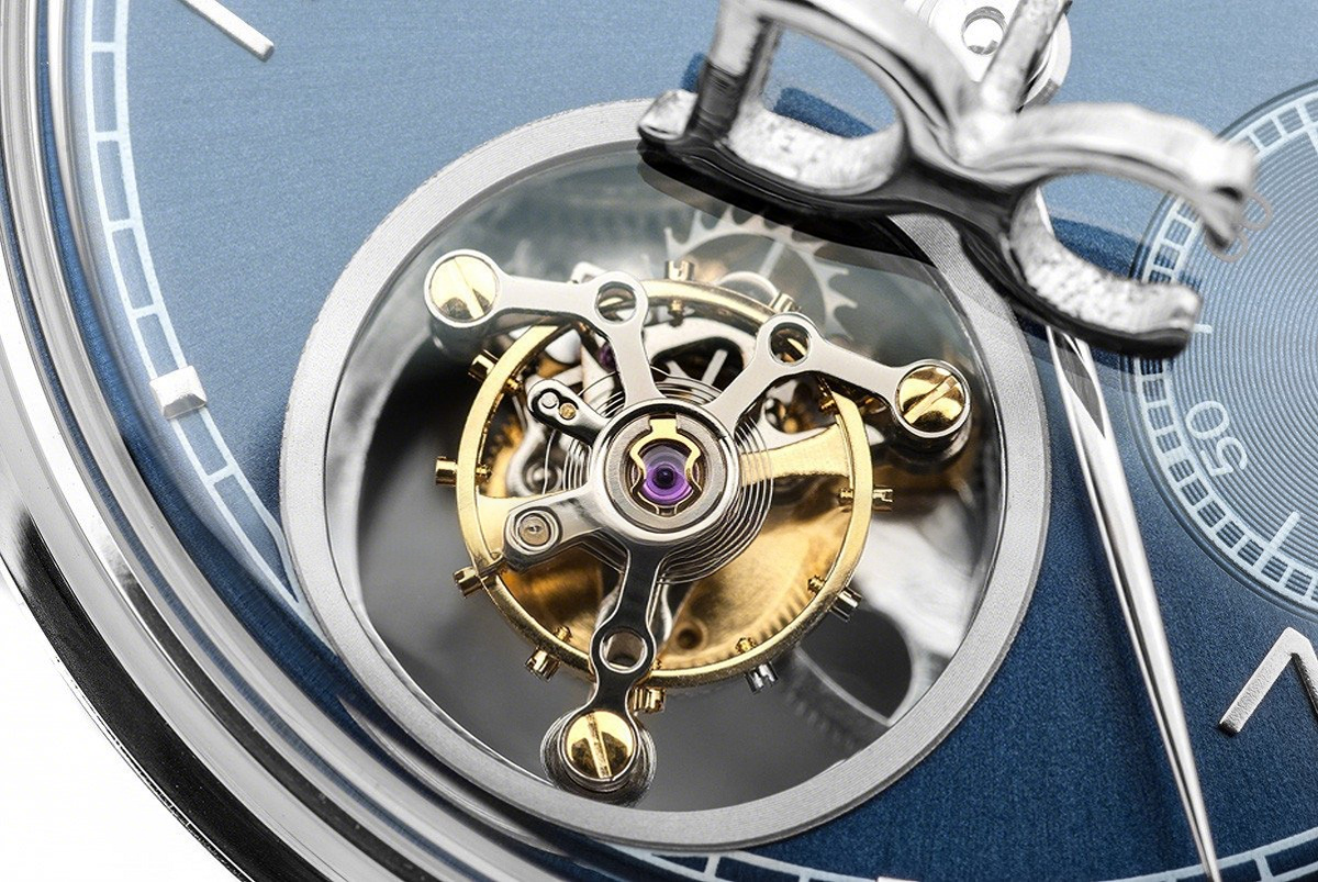 IWC Portuguese Tourbillon Hand Wound IW5463 Blue Dial in White Gold-fasswatch