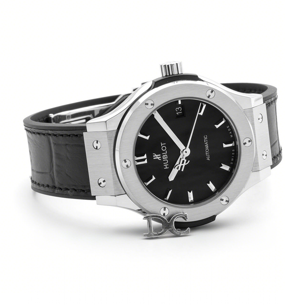 Hublot Classic Fusion Automatic 38mm Black Dial in Titanium-fasswatch