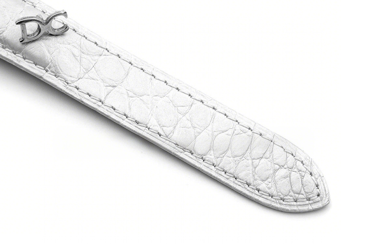 Cartier Ballon Bleu de Cartier 36mm White Dial in Steel on White Leather Strap-fasswatch