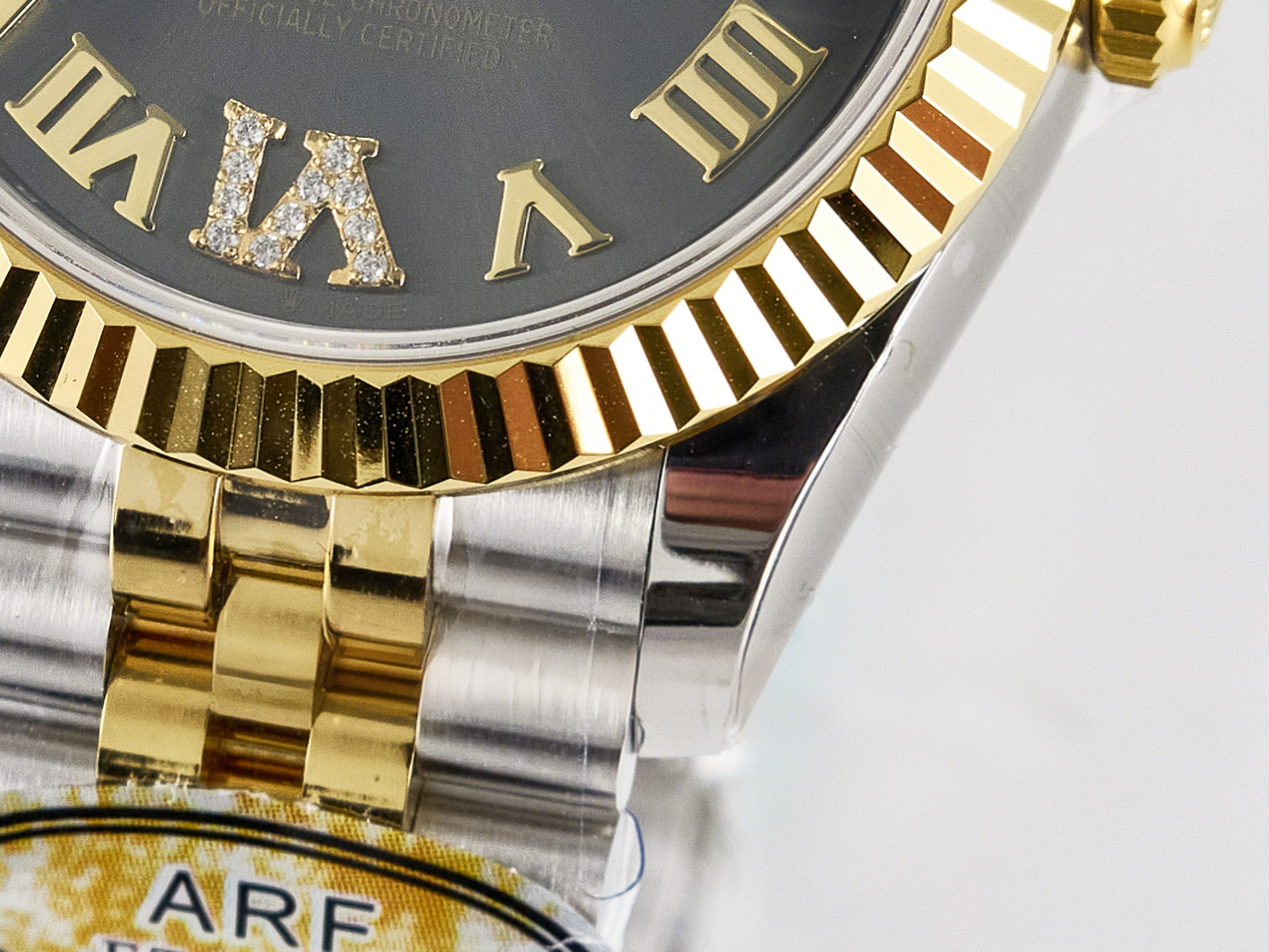 Rolex DateJust 31 278273 ARF 1:1 Best Edition 904L Steel Gray Roman Diamonds Dial on SS/YG Jubilee Bracelet ETA 2688-fasswatch