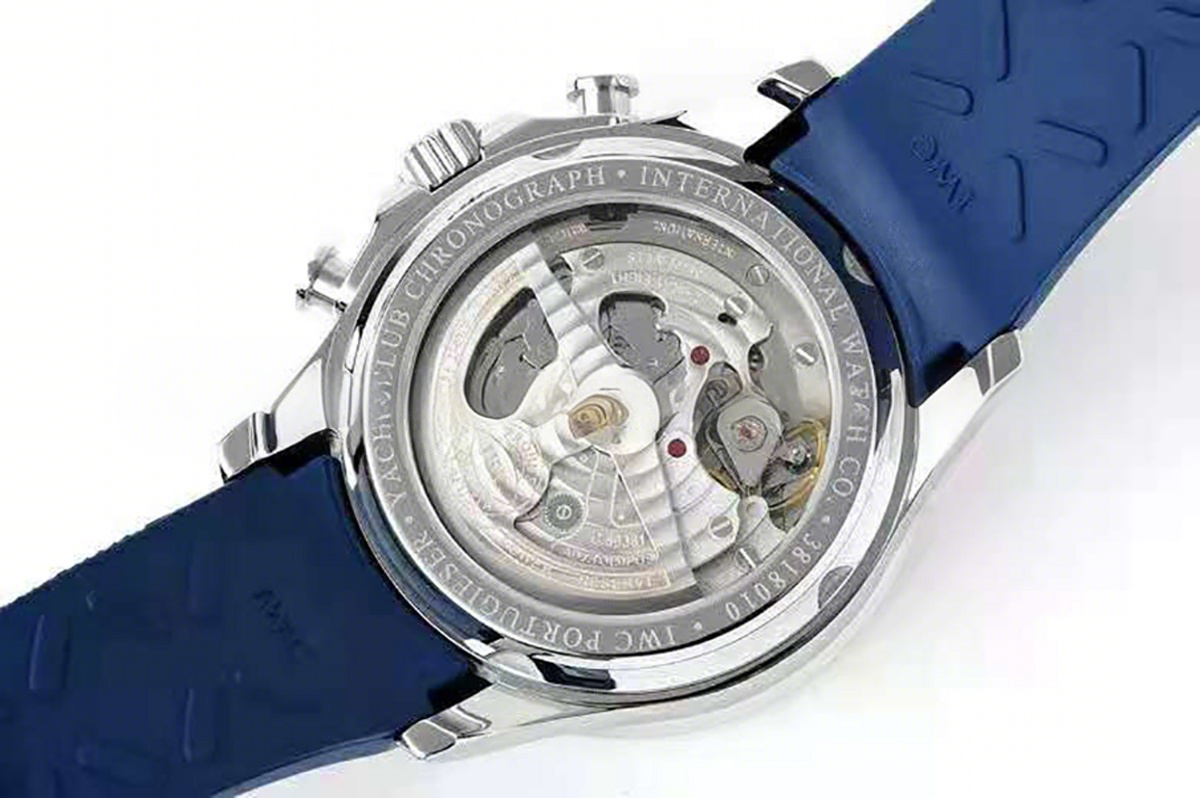 IWC Portugieser Yacht Club Chronograph Edition ”Orlebar Brown” IW390704 Blue Dial in Steel-fasswatch