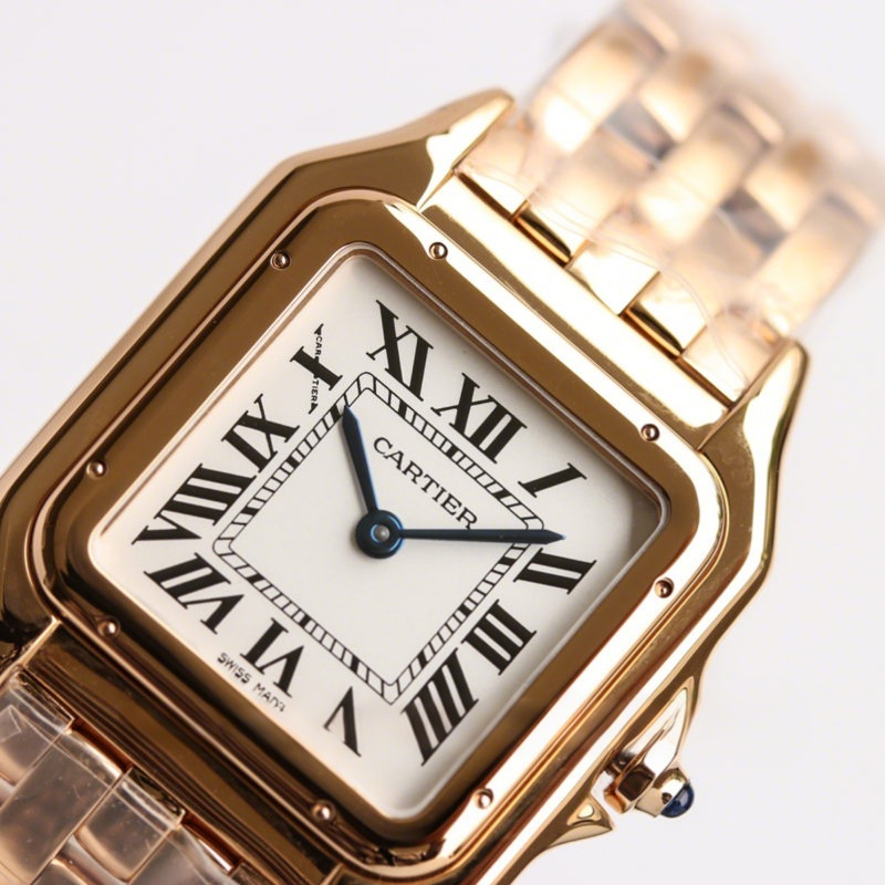 Cartier Panthère De Cartier 27mm White Dial in Rose Gold-fasswatch