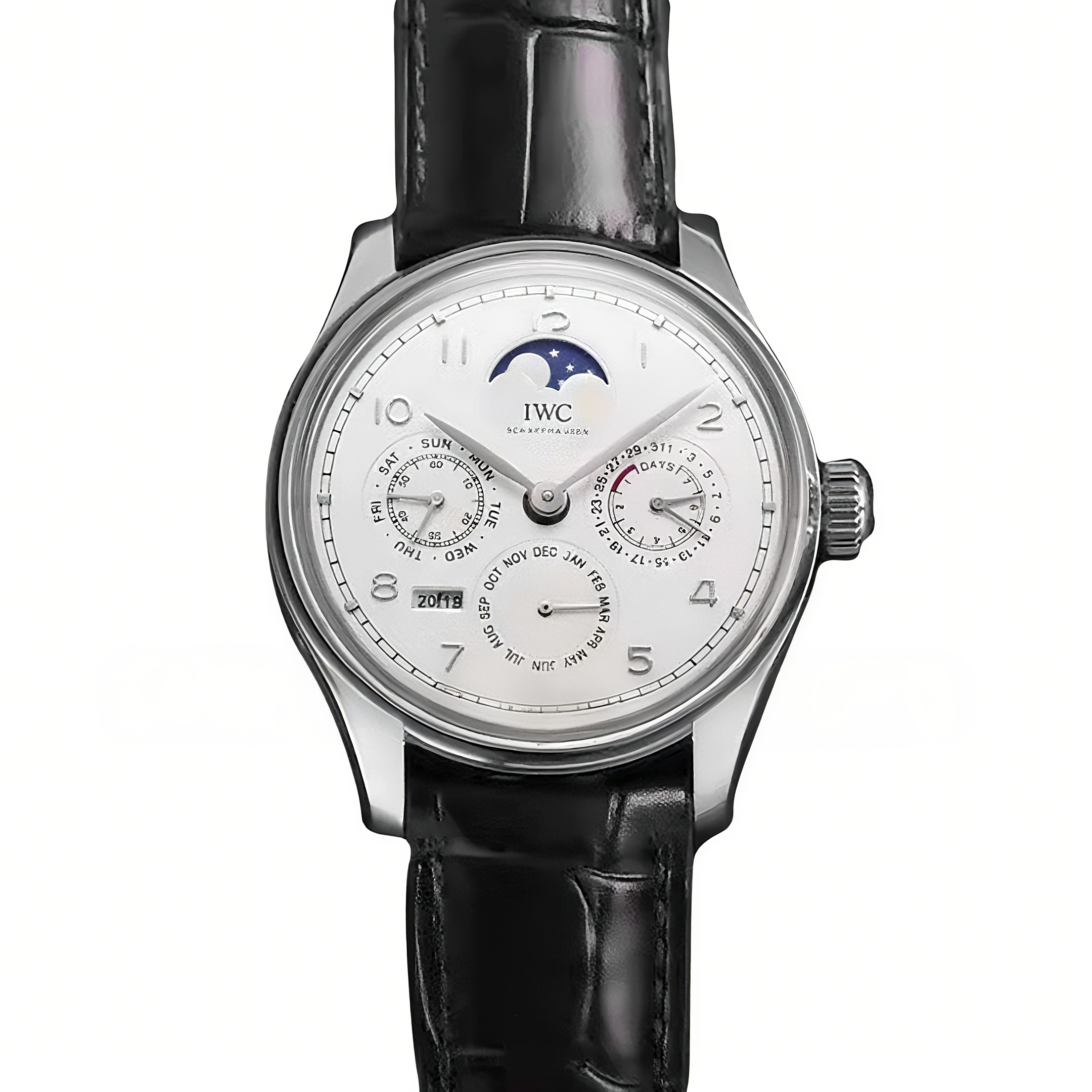 IWC Portugieser Perpetual Calendar IW5033 White Dial in White Gold-fasswatch