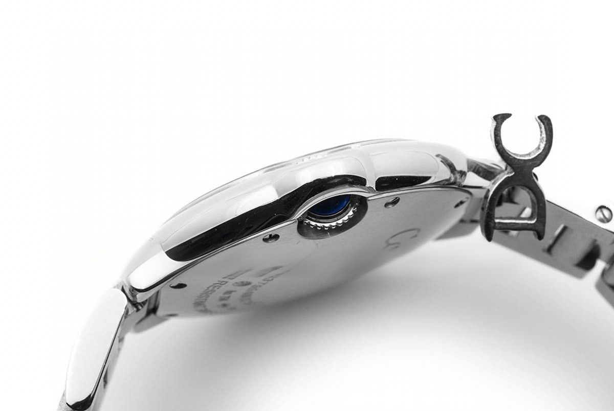 Cartier Ballon Bleu De Cartier 36mm Silver Dial in Steel-fasswatch