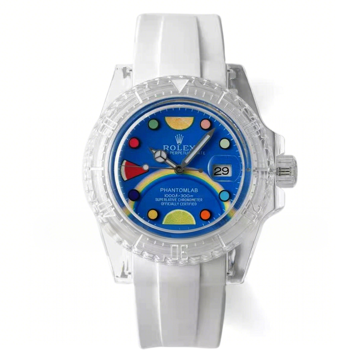 Rolex Phantomlab Submariner Blue Dial with Fruits-fasswatch
