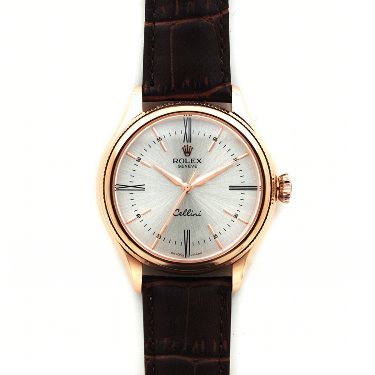 Rolex Cellini Time in Everest Gold 50505 (White Dial)-fasswatch