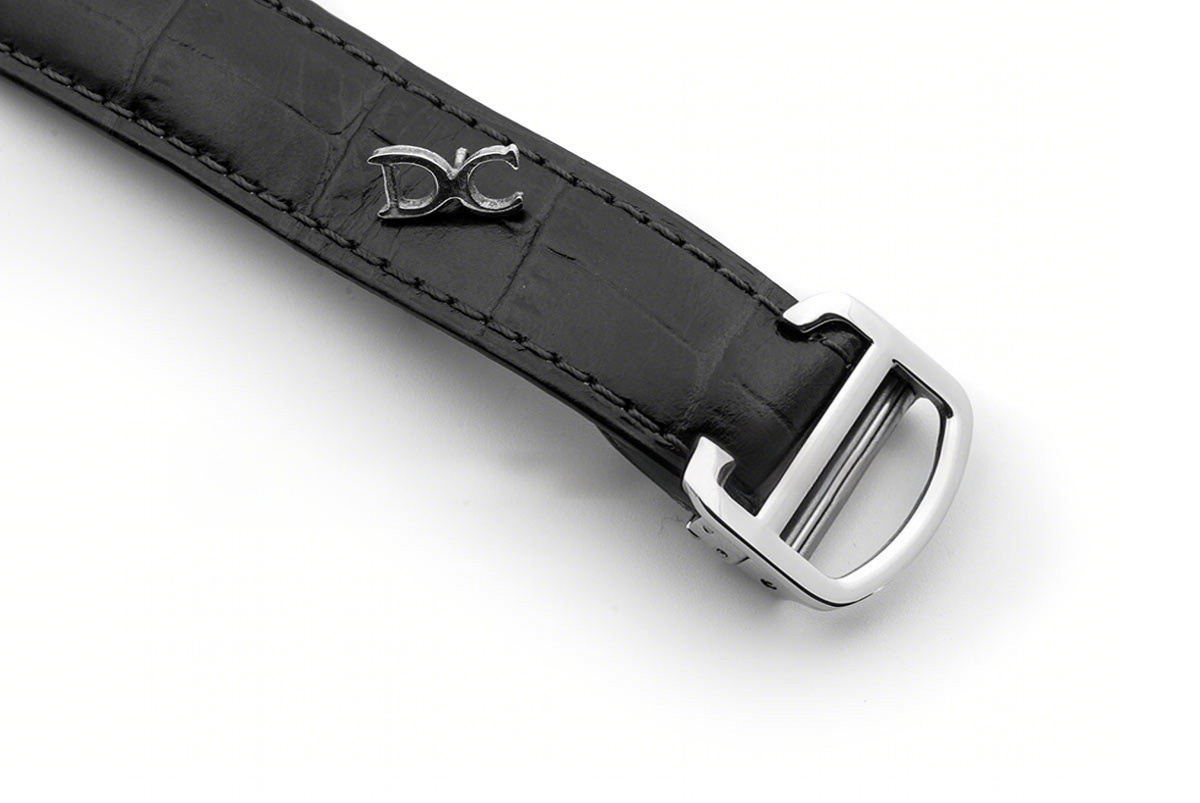 Cartier Drive de Cartier Tourbillon Grey Dial with Diamond Bezel in White Gold on Black Leather Strap-fasswatch