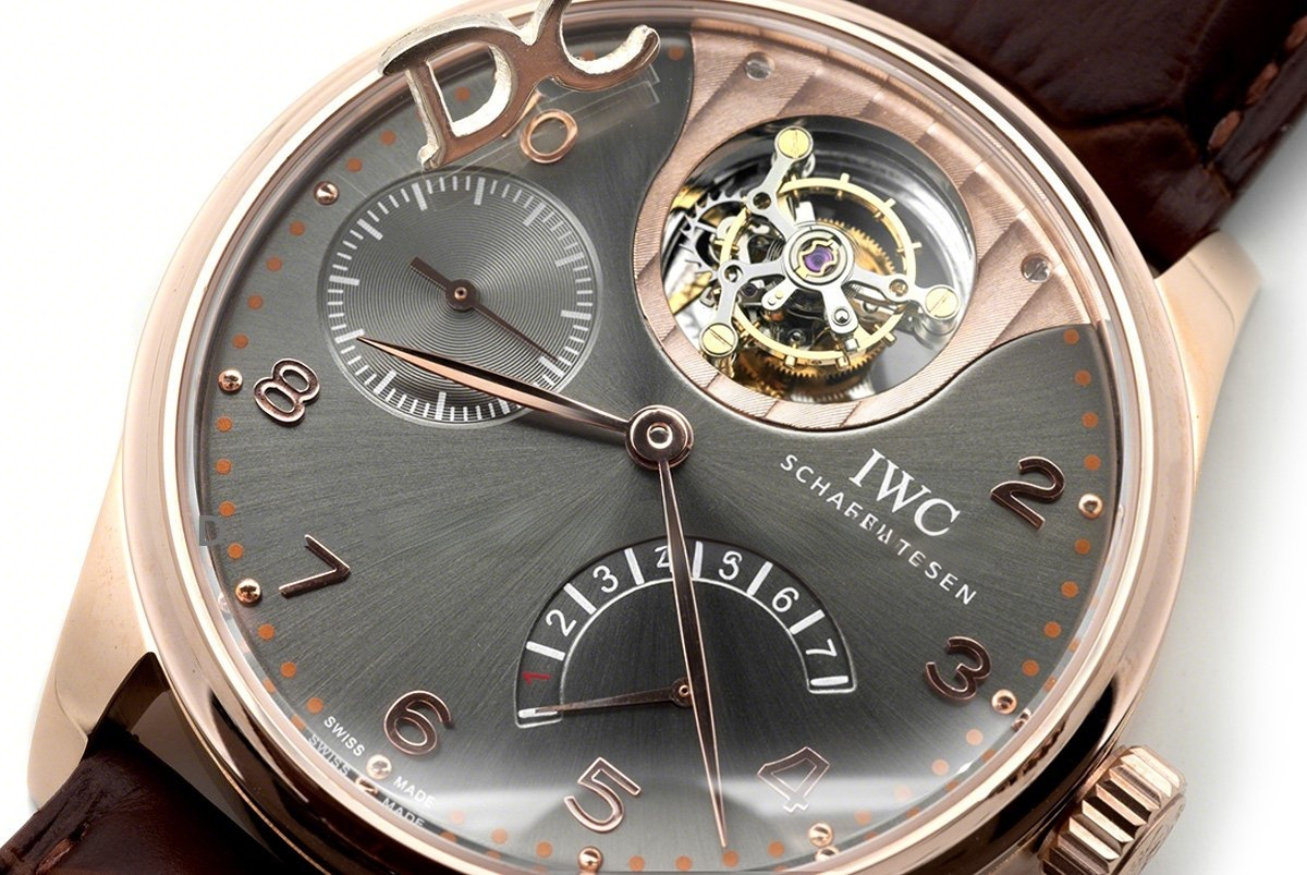 IWC Portuguese Tourbillon Mystère Rétrograde IW504210 in Rose Gold-fasswatch