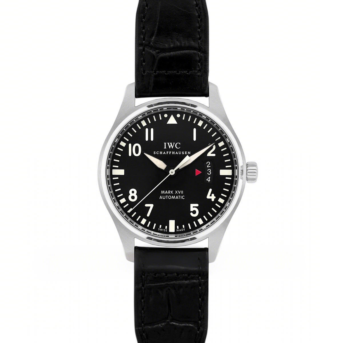 IWC Mark XVII Black Dial on Steel IW326501-fasswatch