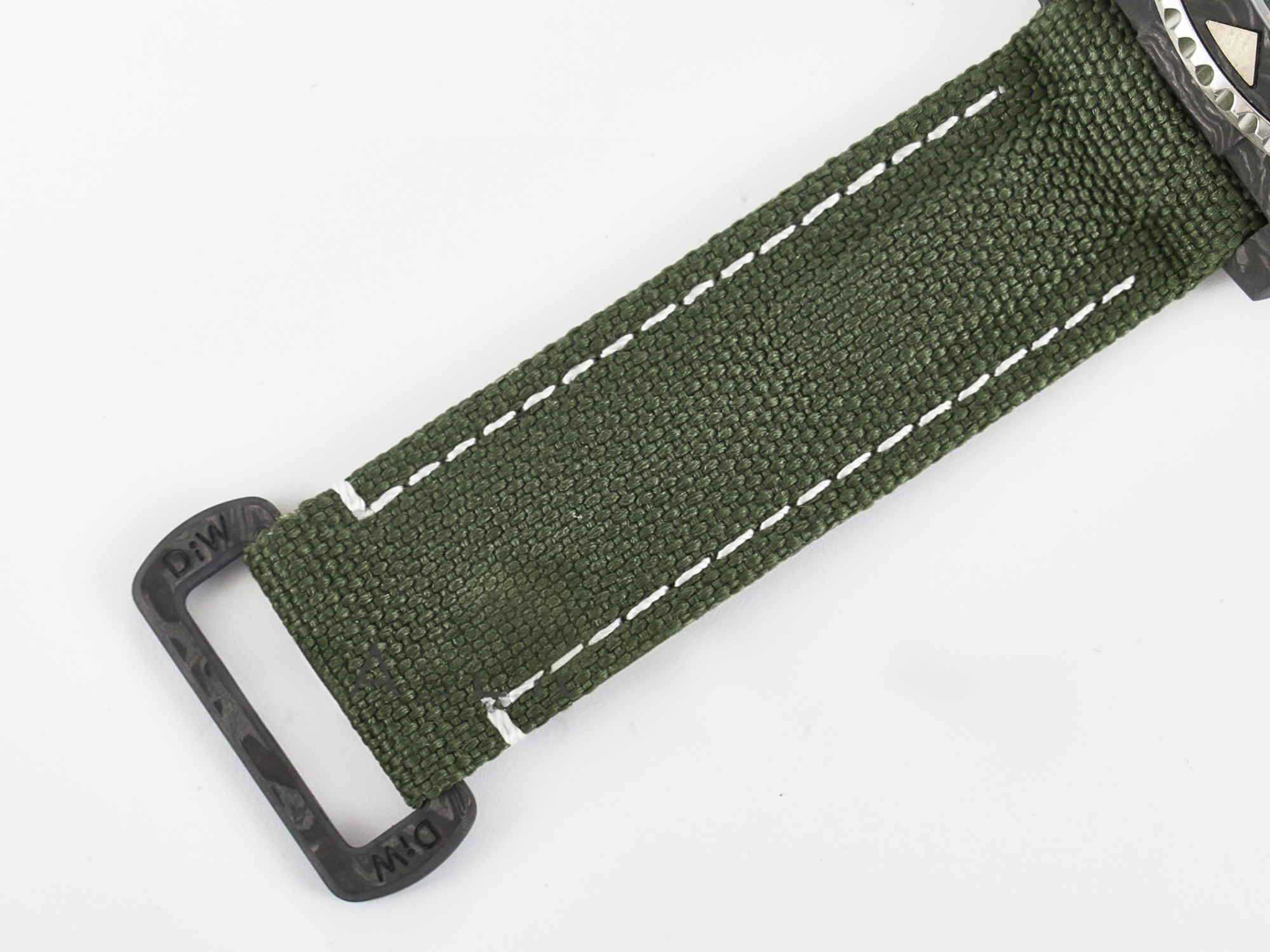 Rolex GMT Carbon DIWF Best Edition Green Arabic Dial on Green Nylon Strap SA3186 CHS-fasswatch