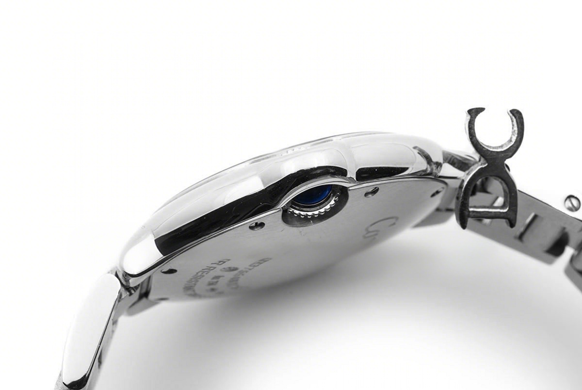 Cartier Ballon Bleu De Cartier 36mm White Dial in Steel-fasswatch