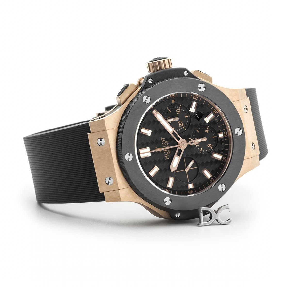 Hublot Big Bang Chronograph Carbon Fibre Dial in Rose Gold-fasswatch