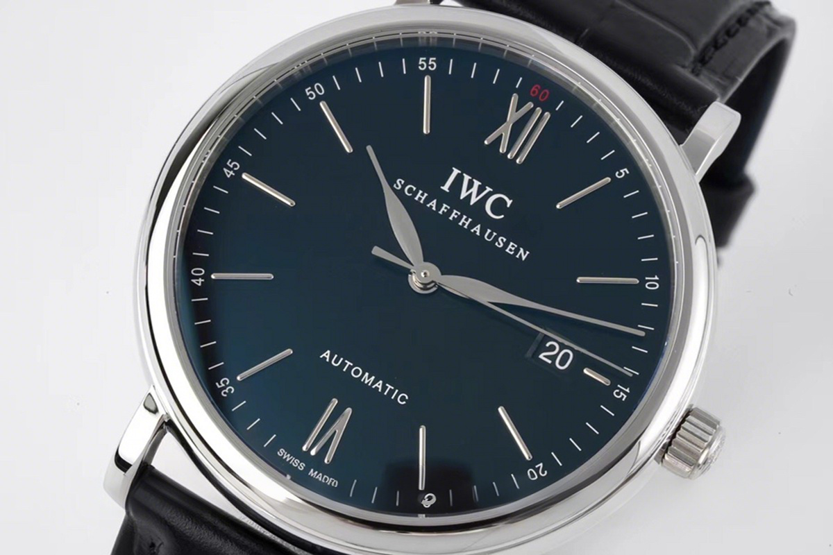 IWC Portofino Automatic IW356502 Black Dial in Steel-fasswatch