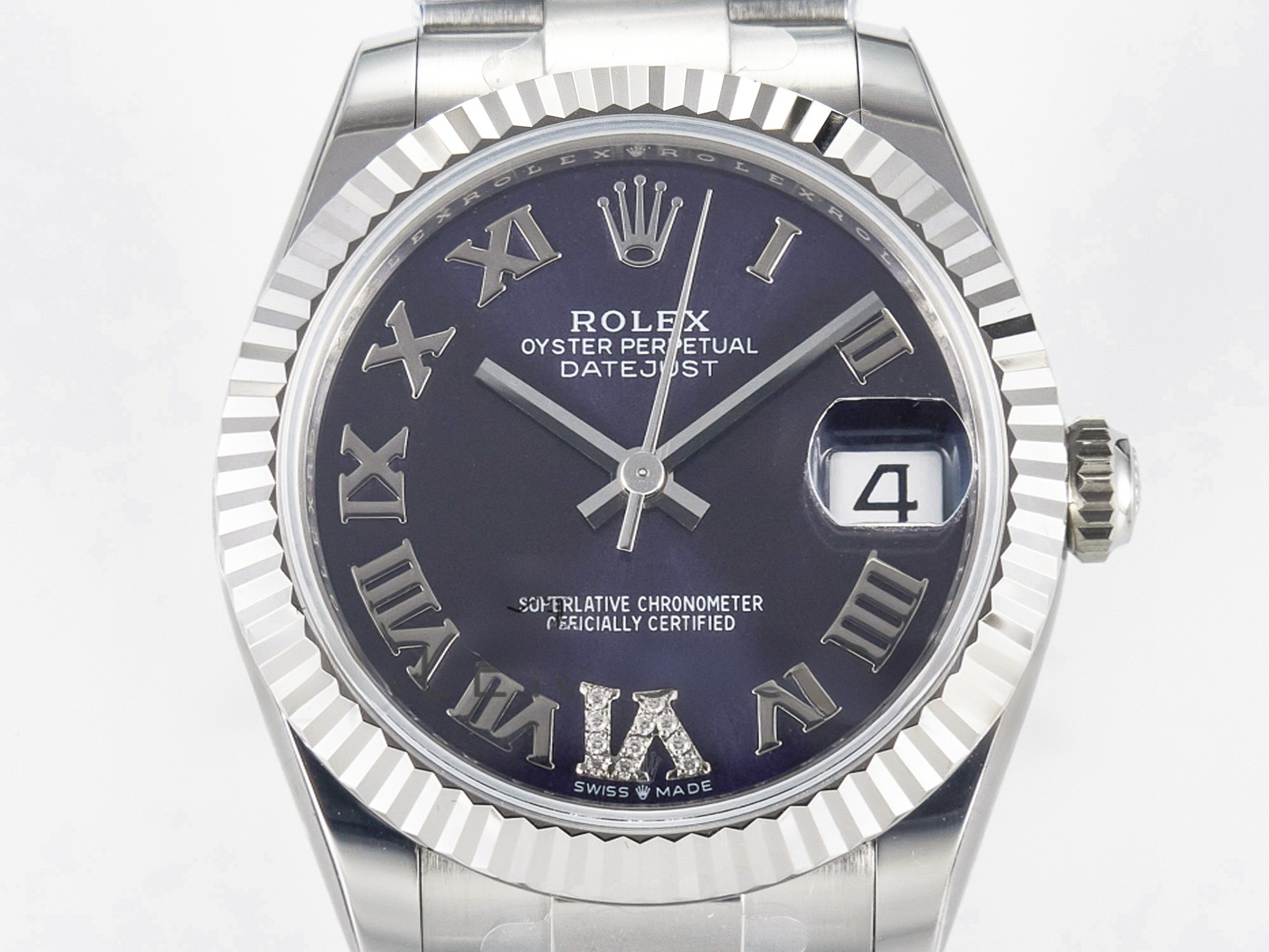 Rolex DateJust 31 278274 ARF 1:1 Best Edition 904L Steel Purple Roman Dial on SS Oyster Bracelet ETA 2688-fasswatch