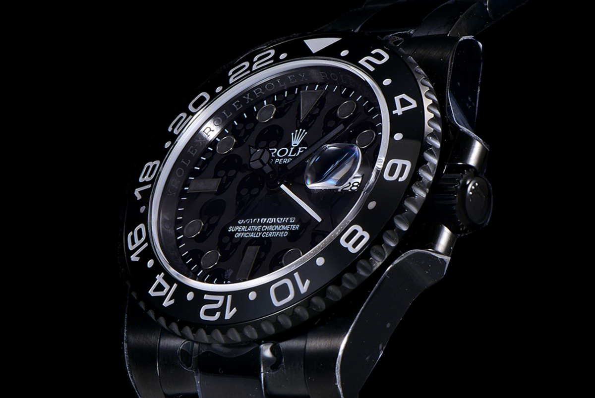 Rolex GMT Master II 116710 Titan Black “Revenge” Black Dial in DLC-fasswatch
