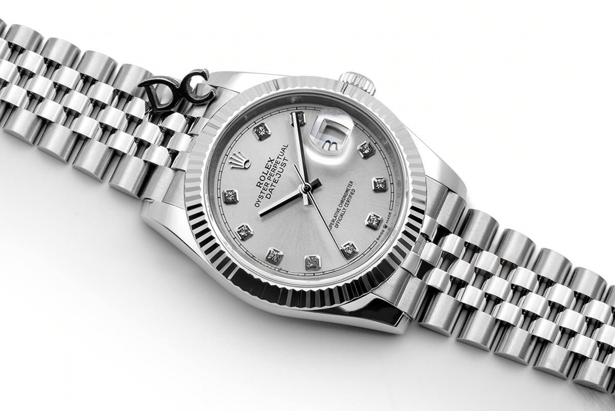 Rolex Datejust 36 116234 Silver Dial with Diamond Markers-fasswatch