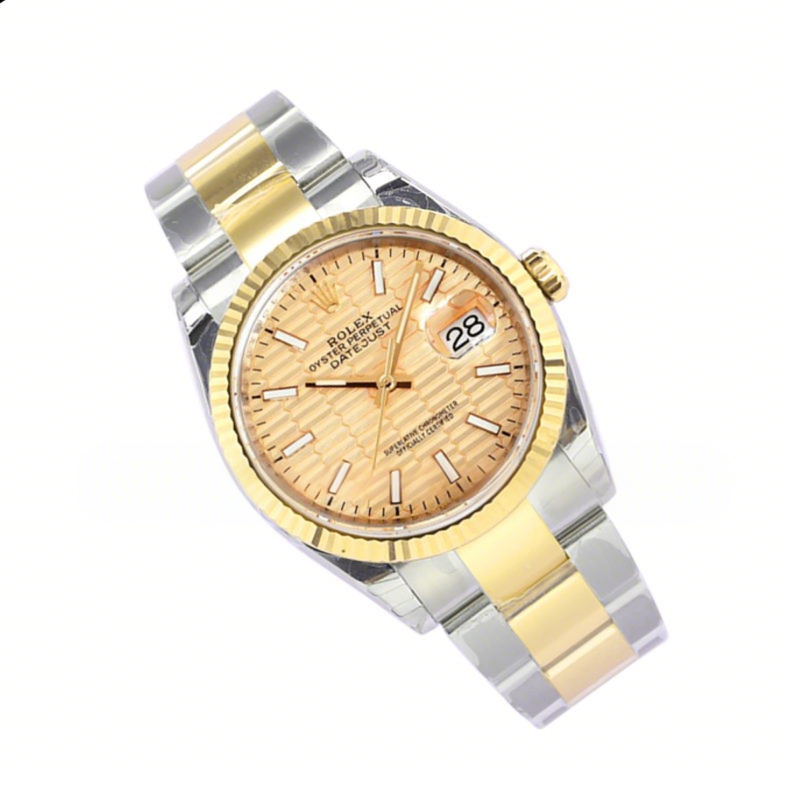 Rolex Datejust 36 126233 Golden Motif Dial in Steel/Yellow Gold in Oyster Bracelet-fasswatch