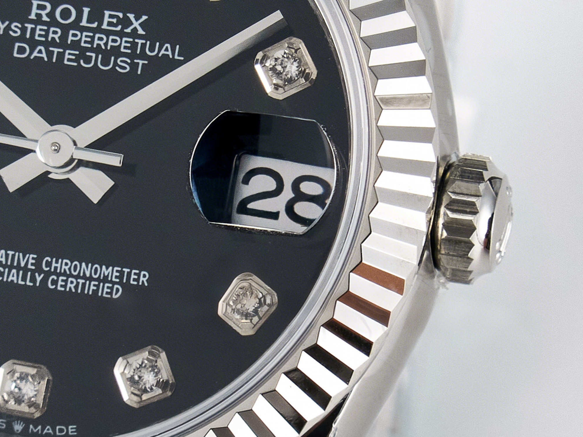 Rolex DateJust 31 278274 ARF 1:1 Best Edition 904L Steel Black Diamonds Dial on SS Jubilee Bracelet ETA 2688-fasswatch