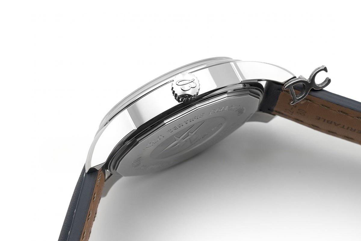 Breitling Transoccean Day & Date ‘Edition Limitee’ Blue Dial in Steel on Leather Strap-fasswatch