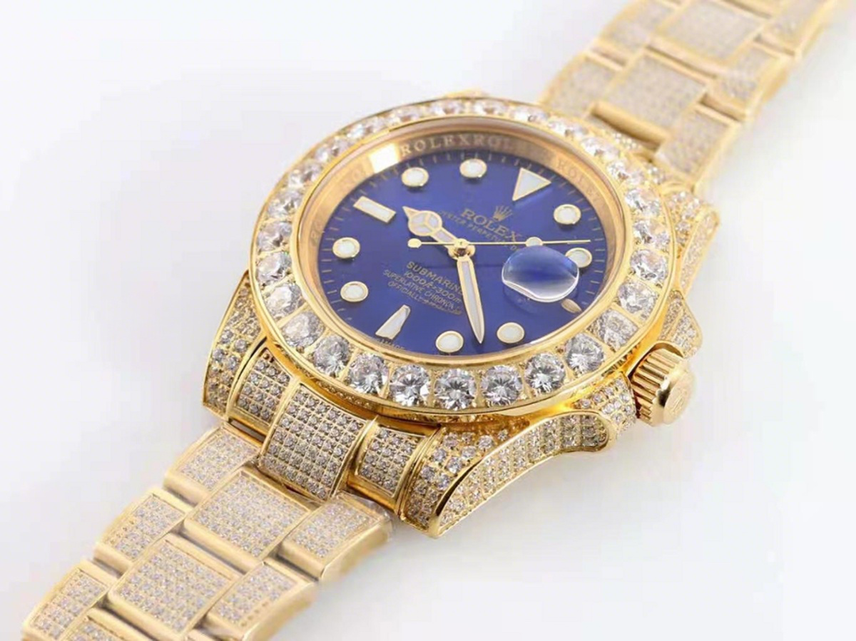 Rolex Submariner 116659 Blue Dial with Diamond Markers in Yellow Gold-fasswatch
