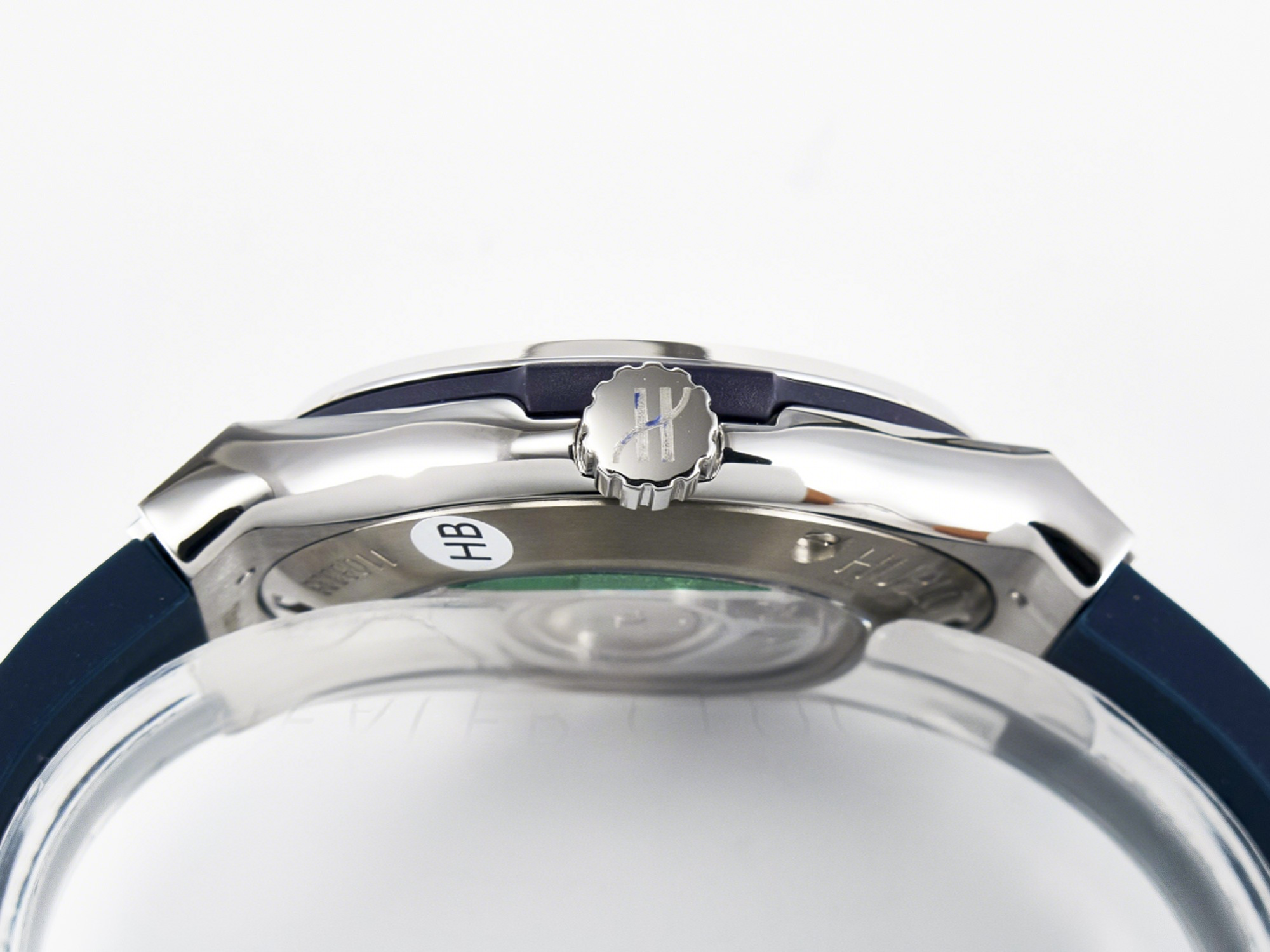 Hublot Classic Fusion Bang 42mm HBF 1:1 Best Edition Blue Dial Diamonds Bezel on Blue Rubber Strap A2892-fasswatch