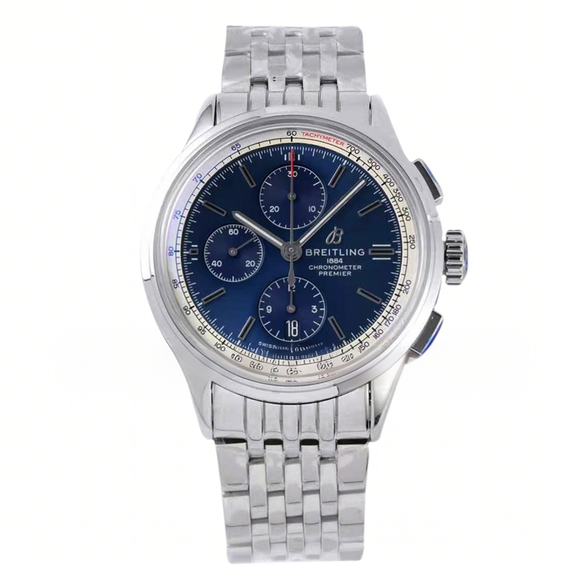 Breitling Premier Chronograph 42 Blue Dial Ref: A13315351C1A1-fasswatch