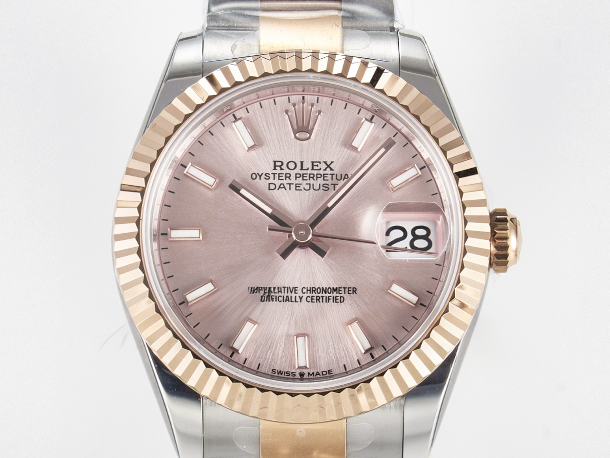 Rolex DateJust 31 278271 ARF 1:1 Best Edition 904L Steel RG Dial Stick Marker on SS/RG Oyster Bracelet ETA 2688-fasswatch