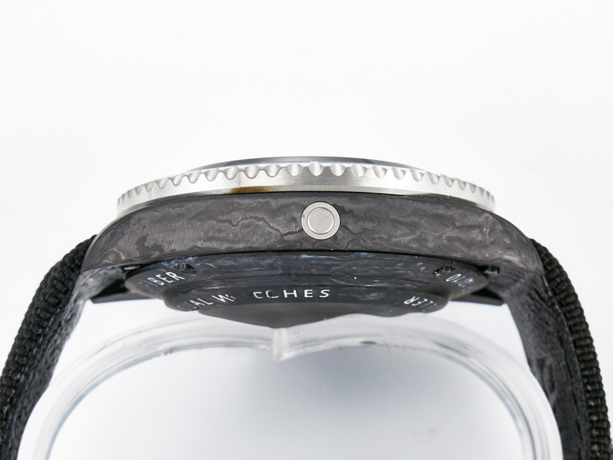 Rolex Sea Dweller 43mm Carbon DIWF Best Edition Graffiti Dial on Black Nylon Strap A2824-fasswatch