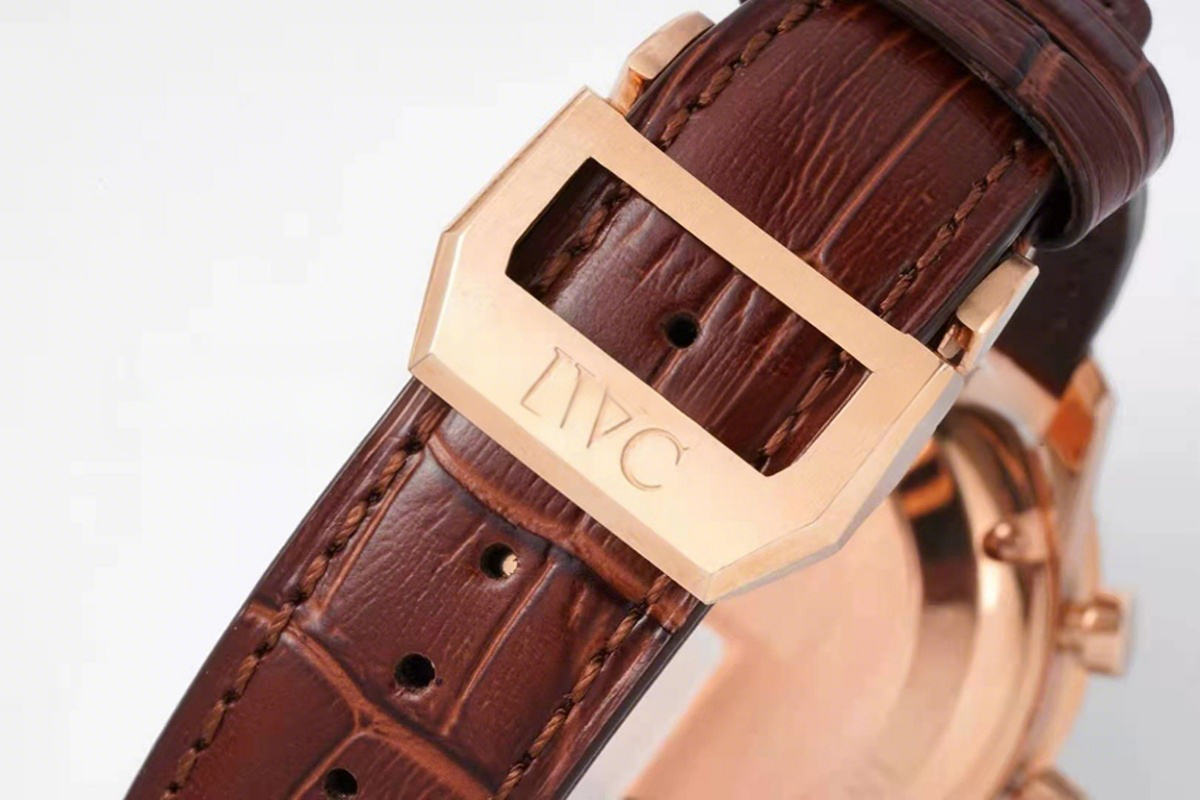 IWC Portugieser Chronograph IW371611 White Dial in Rose Gold-fasswatch