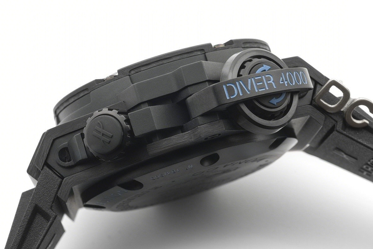 Hublot King Power Oceanographic 4000m Diver Carbon All Black Blue-fasswatch