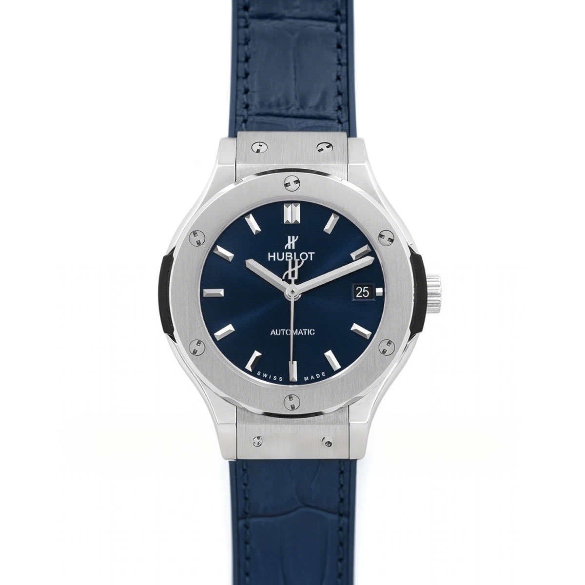 Hublot Classic Fusion Automatic 38mm Blue Dial in Titanium-fasswatch