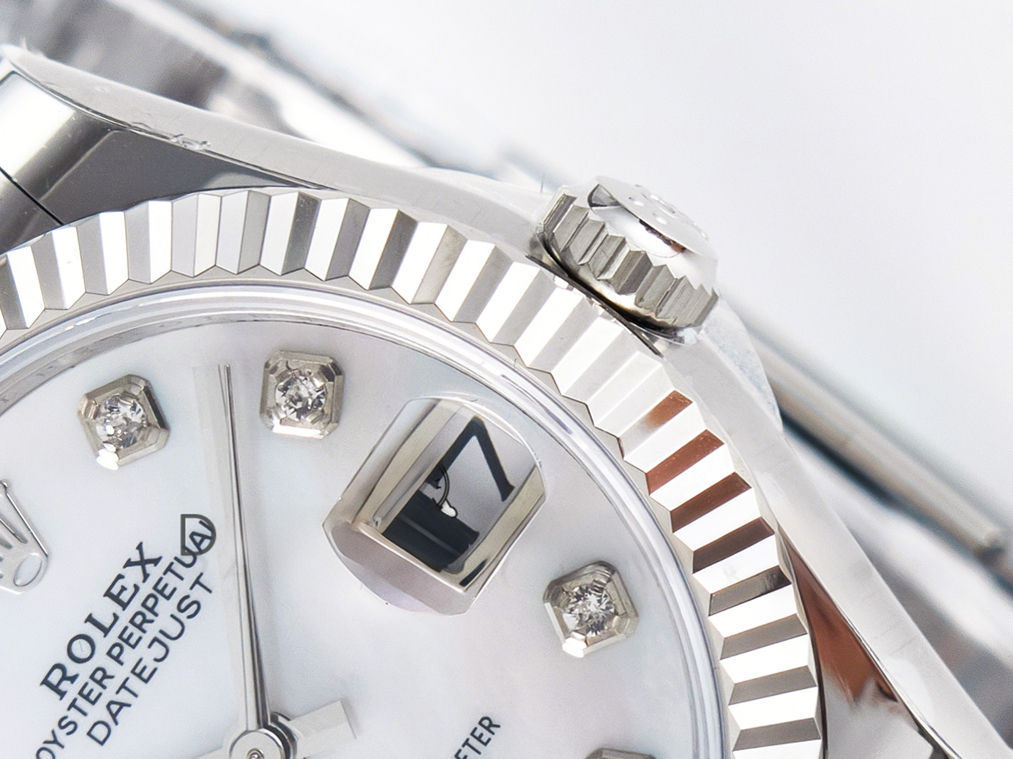 Rolex DateJust 31 278274 ARF 1:1 Best Edition 904L Steel White MOP Diamonds Dial on SS Oyster Bracelet ETA 2688-fasswatch