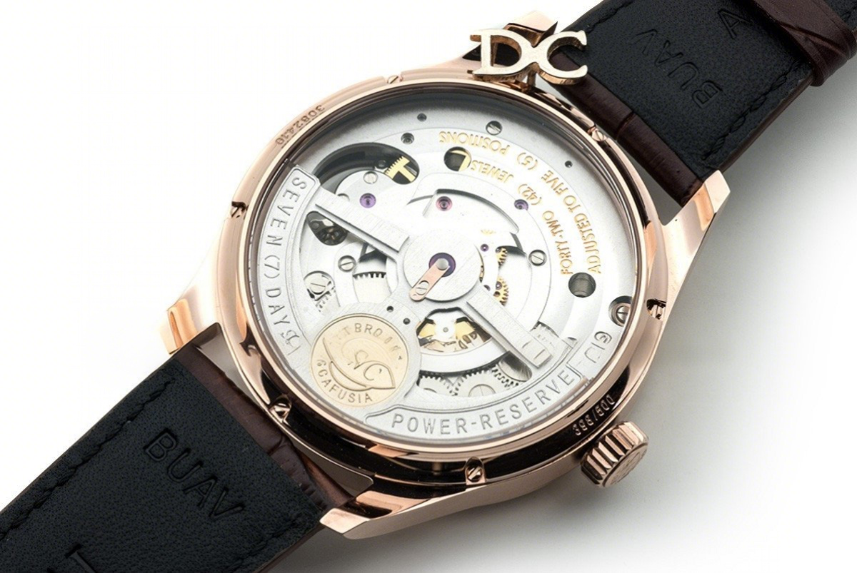 IWC Portuguese Tourbillon Hand Wound IW546302 Silver Dial in Rose Gold-fasswatch