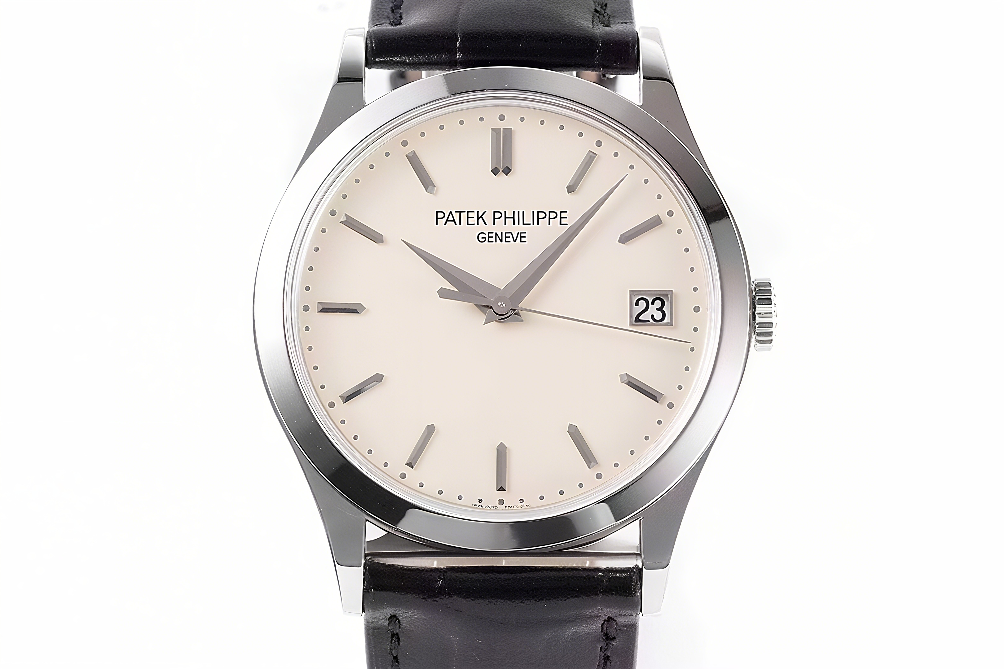 Patek Philippe Calatrava 5296G White Dial in White Gold-fasswatch