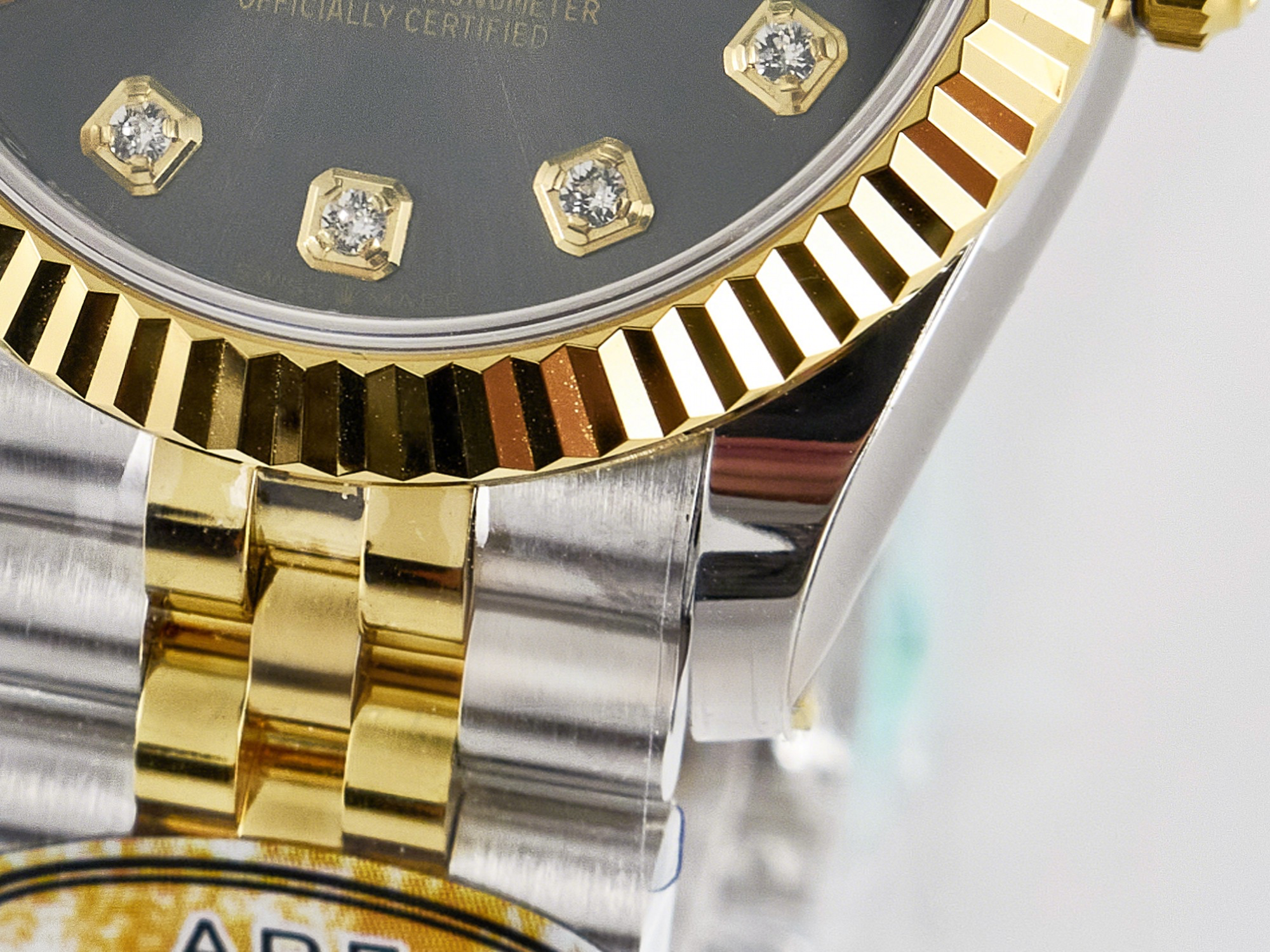 Rolex DateJust 31 278273 ARF 1:1 Best Edition 904L Steel Gray Diamonds Dial on SS/YG Jubilee Bracelet ETA 2688-fasswatch