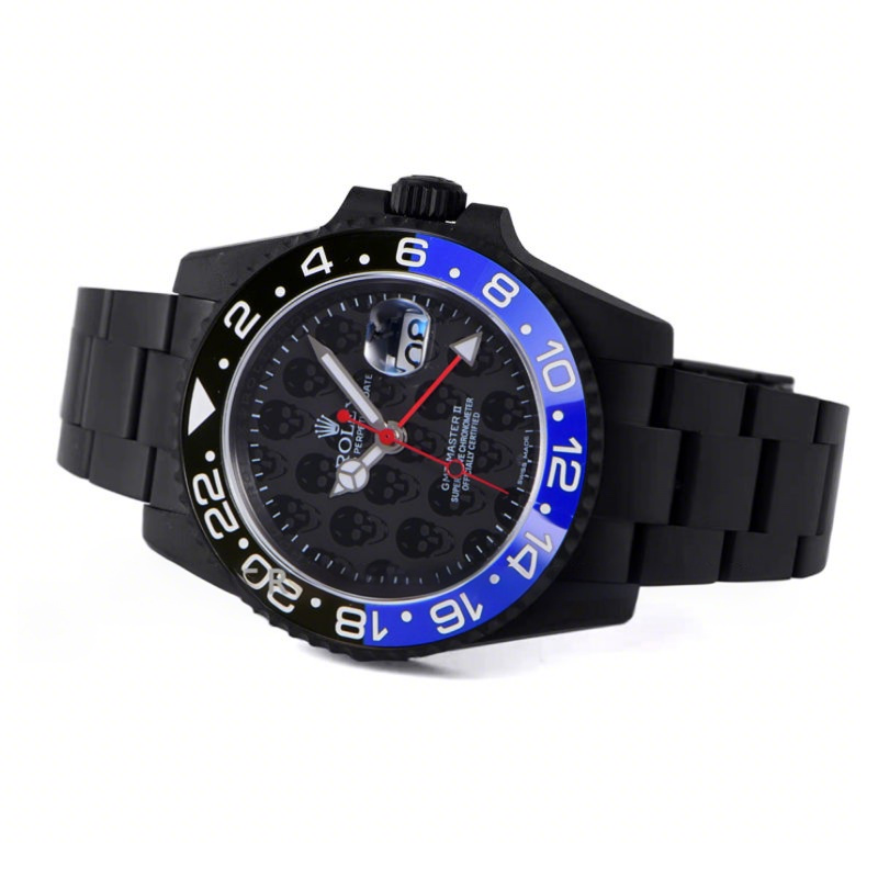 Rolex GMT Master II 116710 Titan Black “Revenge” BLNR Black Dial in DLC-fasswatch