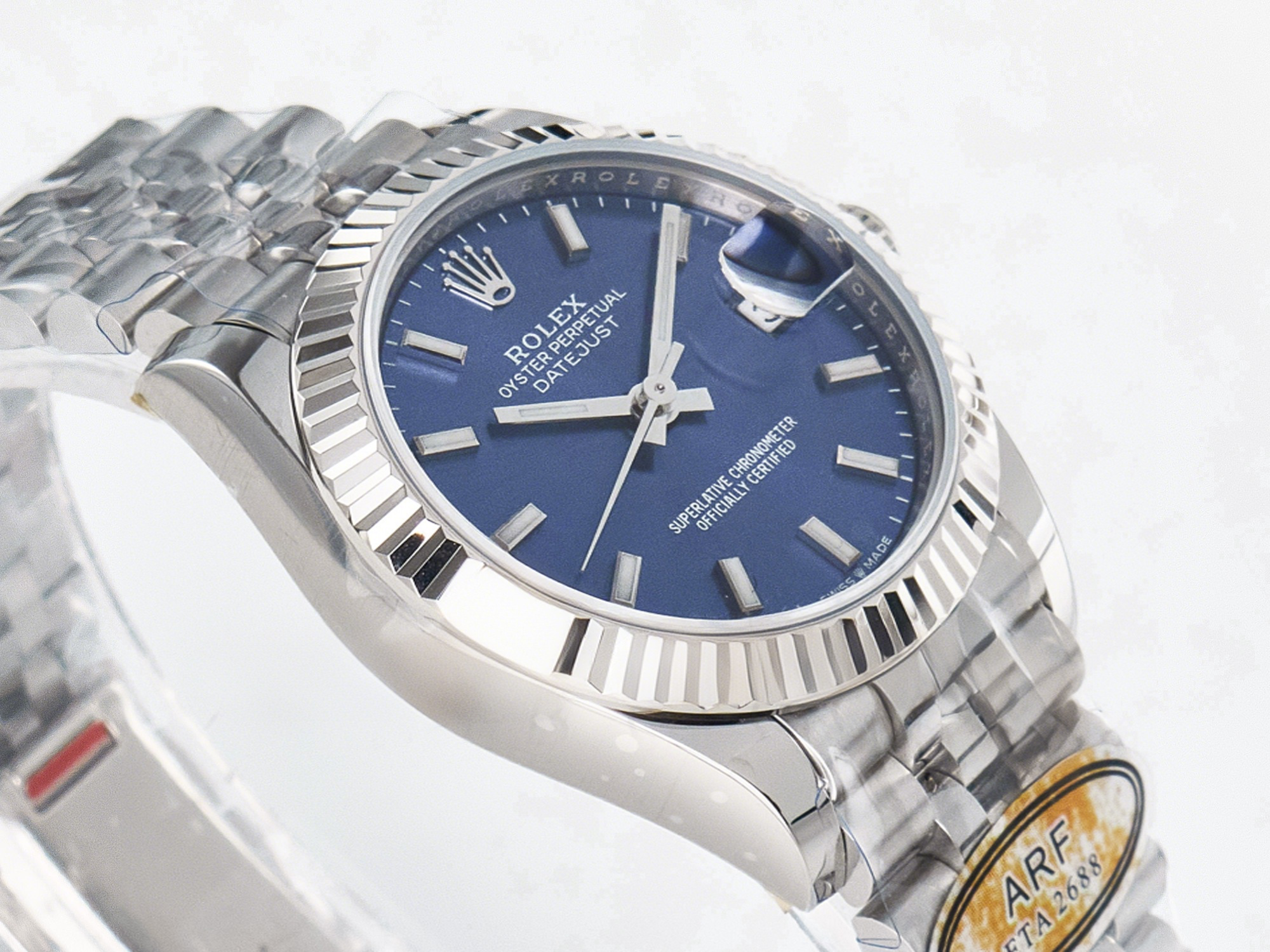 Rolex DateJust 31 278274 ARF 1:1 Best Edition 904L Steel Blue Dial Stick Marker on SS Jubilee Bracelet ETA 2688-fasswatch