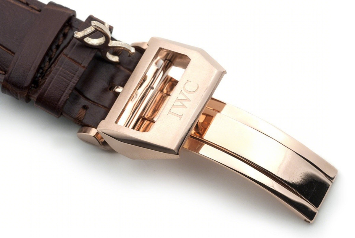 IWC Portuguese Tourbillon Hand Wound IW546302 Silver Dial in Rose Gold-fasswatch