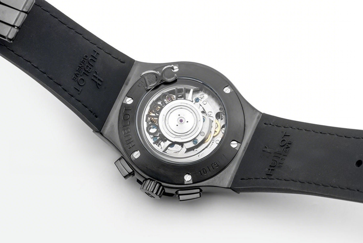 Hublot Classic Fusion Chronograph Blue Dial in PVD-fasswatch