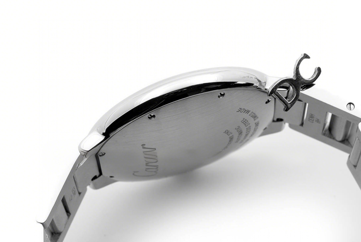 Cartier Ballon Bleu de Cartier 33mm Red Dial on Steel-fasswatch