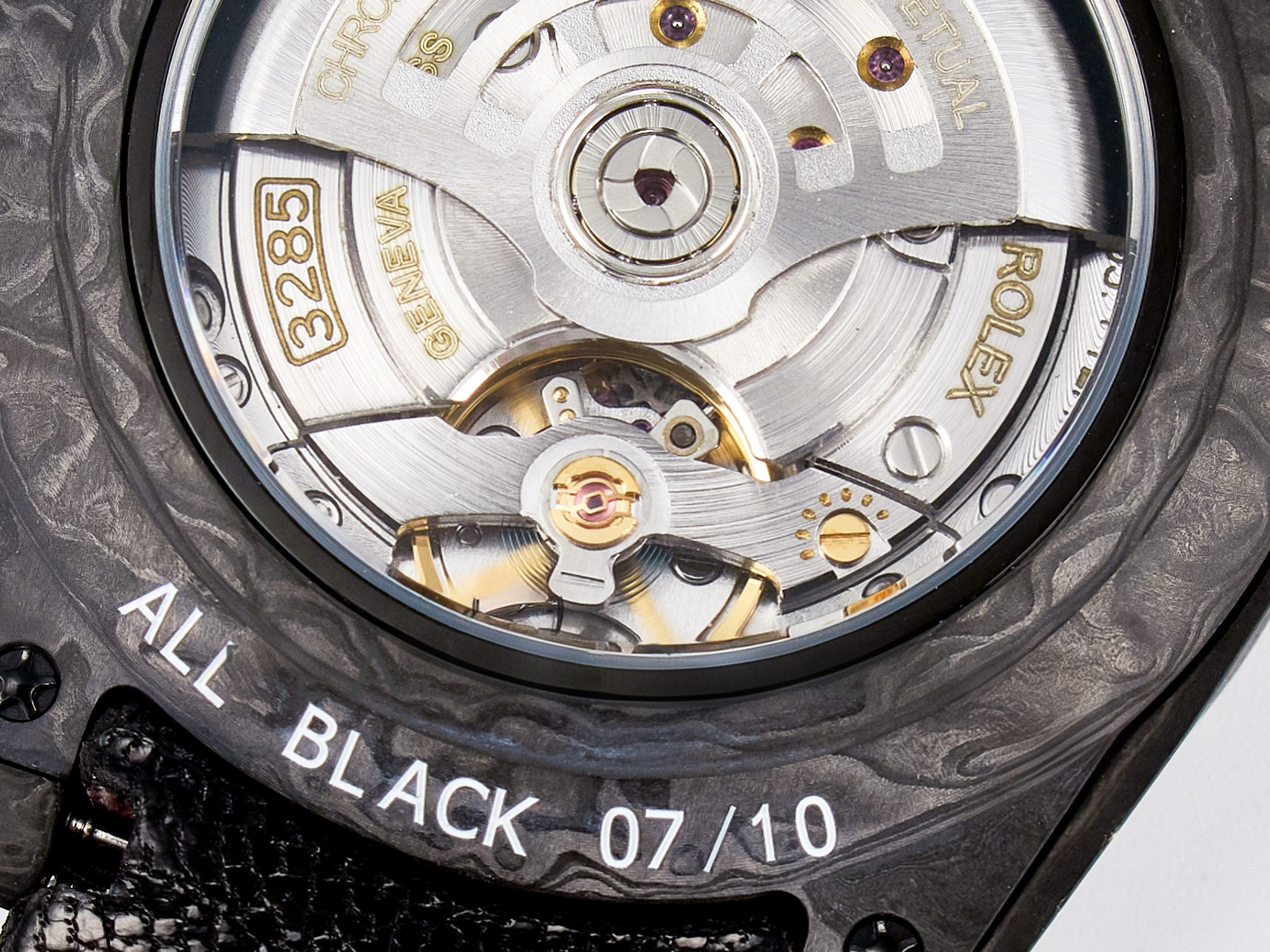 Rolex GMT Carbon DIWF Best Edition Black Carbon Dial SS Markers on Black Nylon Strap SA3285 CHS V2-fasswatch