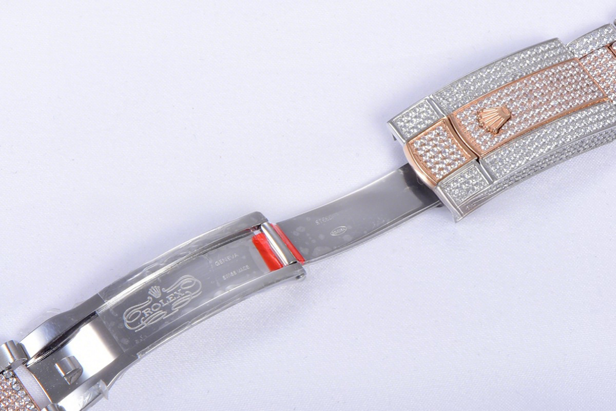 Rolex Datejust 41 126334 Diamond Paved Dial with Stick Markers in Rose Gold-fasswatch