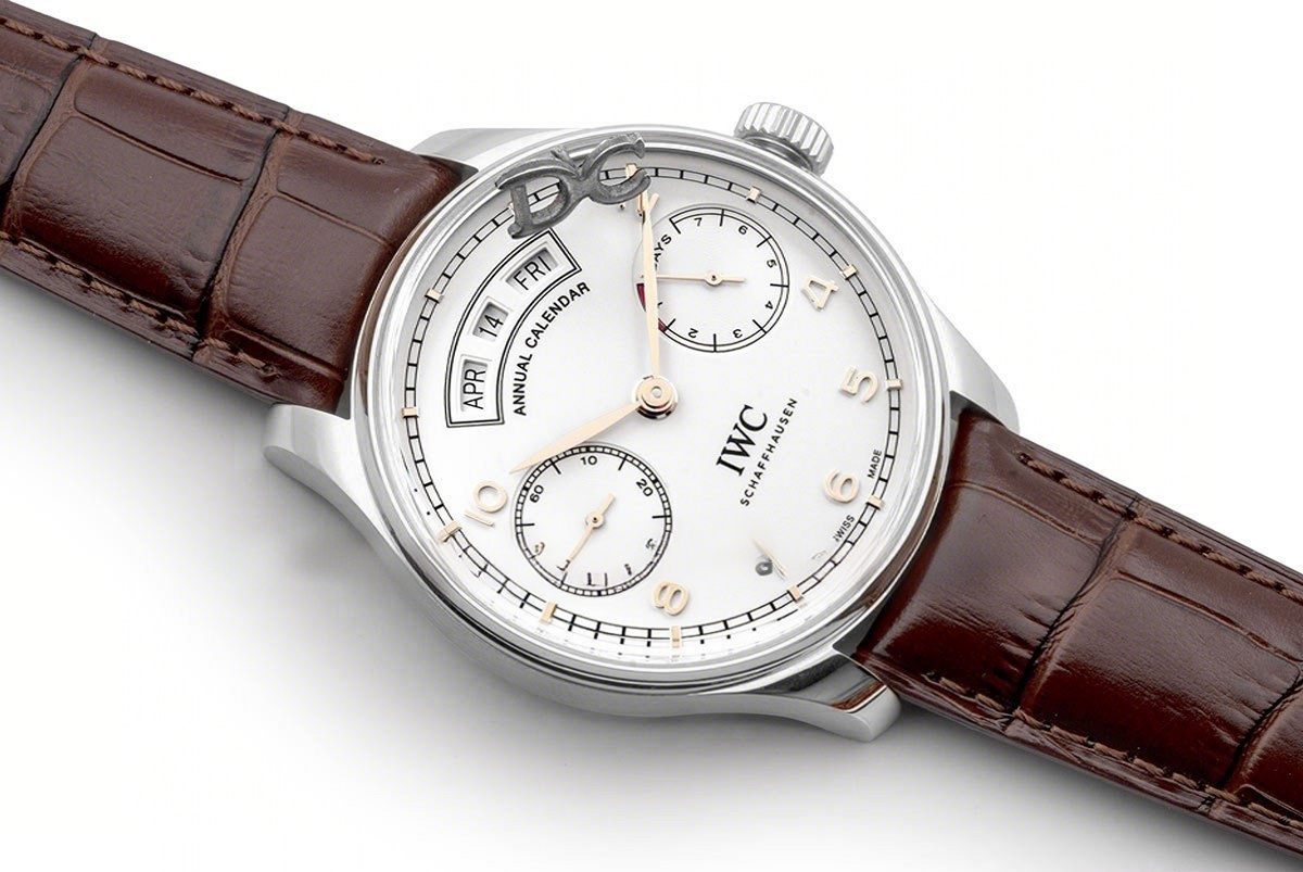 IWC Portugieser Annual Calendar IW5035 White Dial in Steel-fasswatch