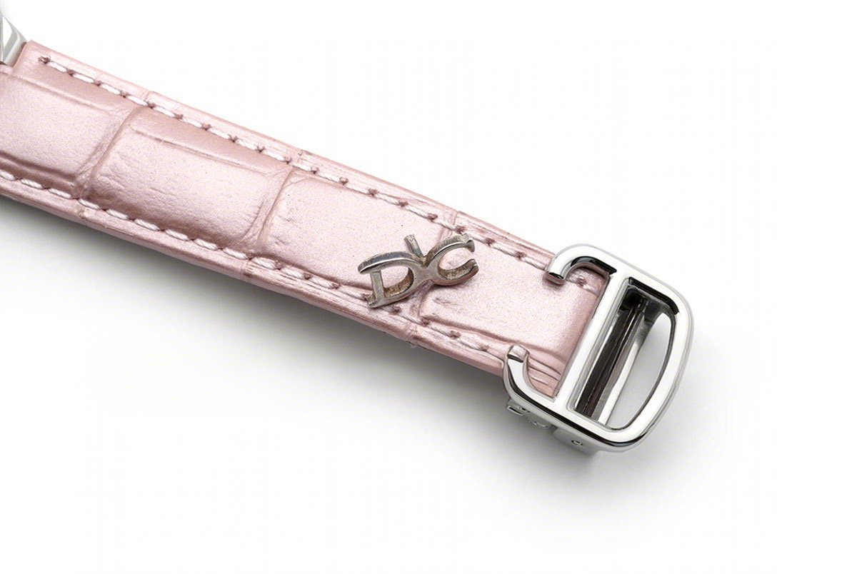 Cartier Ballon Bleu De Cartier 36mm Silver Dial with Diamond Bezel in Steel on Pink Leather Strap-fasswatch