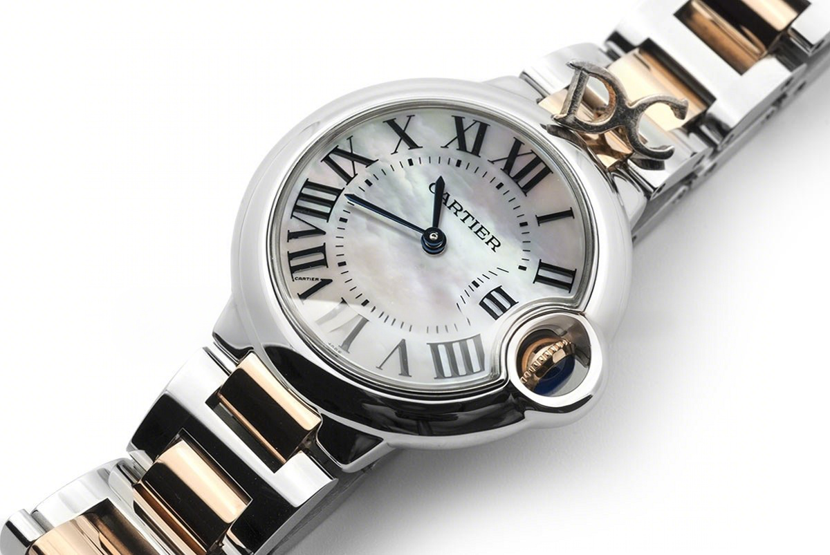 Ballon Bleu de Cartier 33mm Mother of Pearl Dial in Steel and Gold-fasswatch