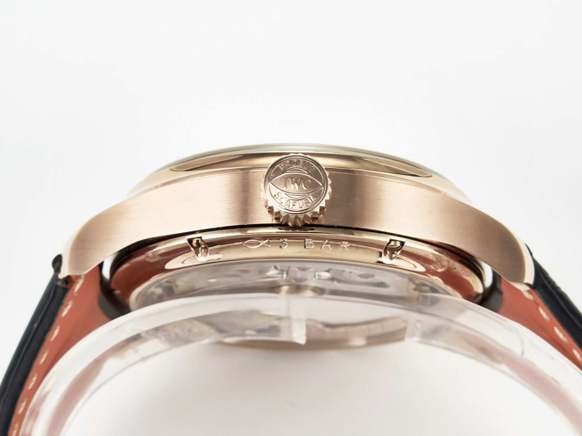 IWC IW5033 Portugieser Perpetual Calendar RG V9F 1:1 Best Edition White Dial on Black Leather Strap A52610-fasswatch