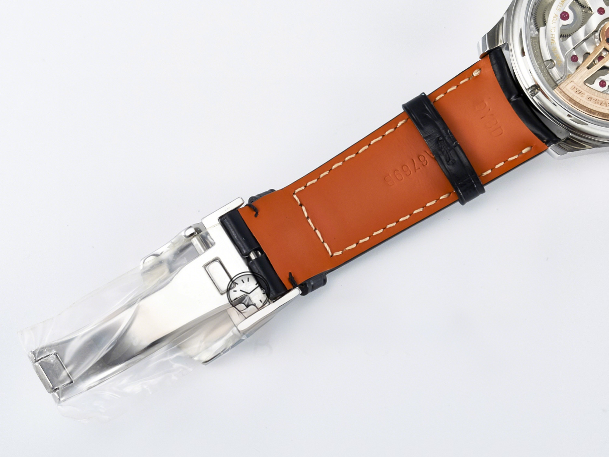 IWC IW5034 Portugieser Perpetual Calendar SS V9F 1:1 Best Edition Blue Dial on Black Leather Strap A52610-fasswatch