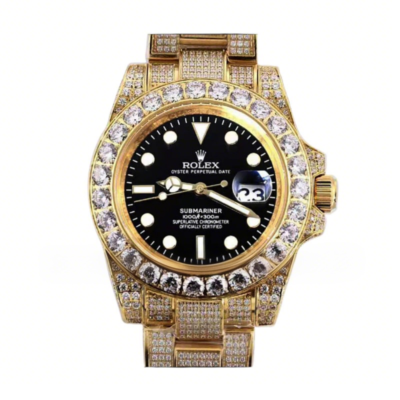 Rolex Submariner 116659 Black Dial with Diamond Markers in Yellow Gold-fasswatch