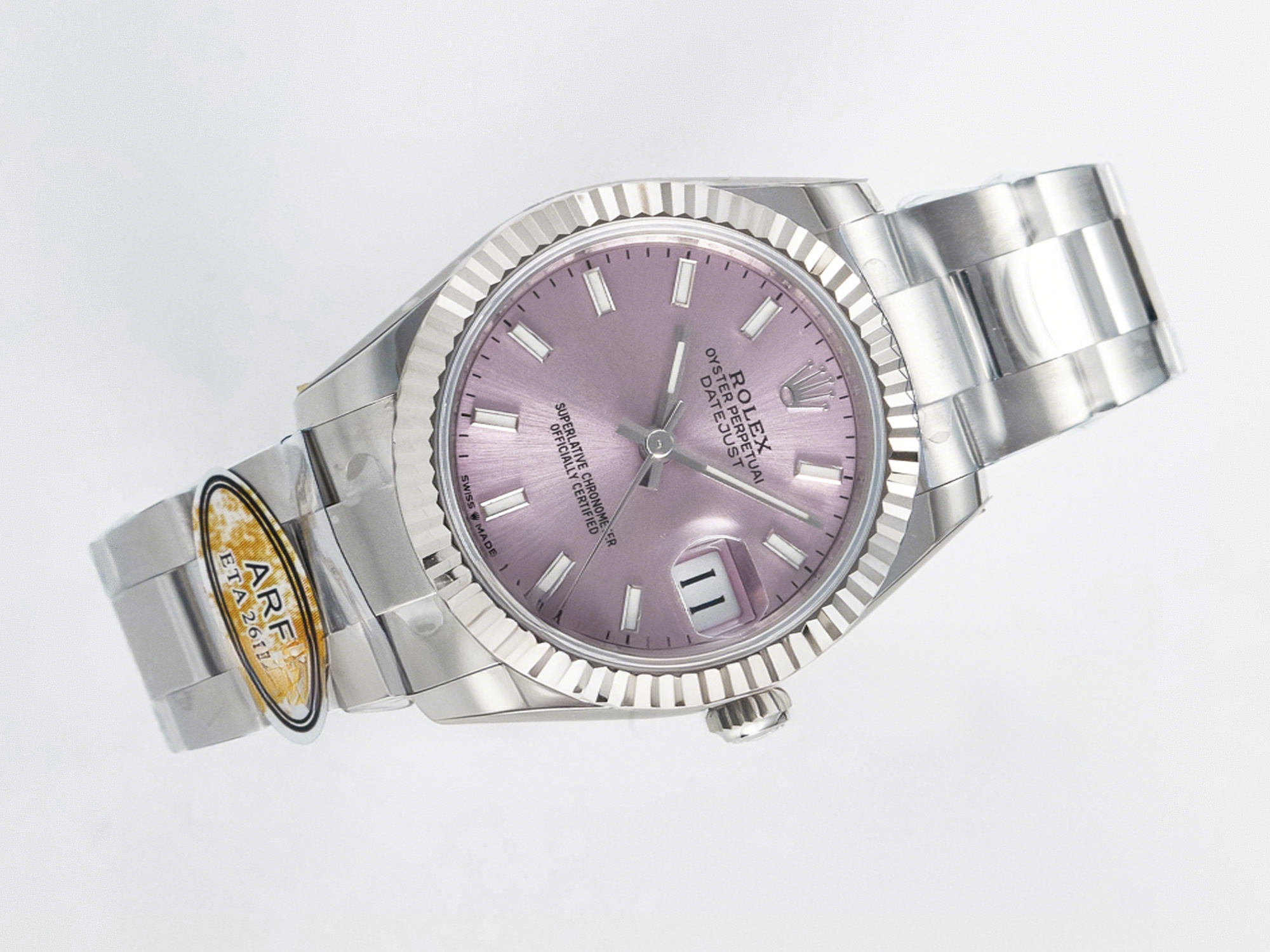 Rolex DateJust 31 278274 ARF 1:1 Best Edition 904L Steel Pink Dial Stick Marker on SS Oyster Bracelet ETA 2688-fasswatch